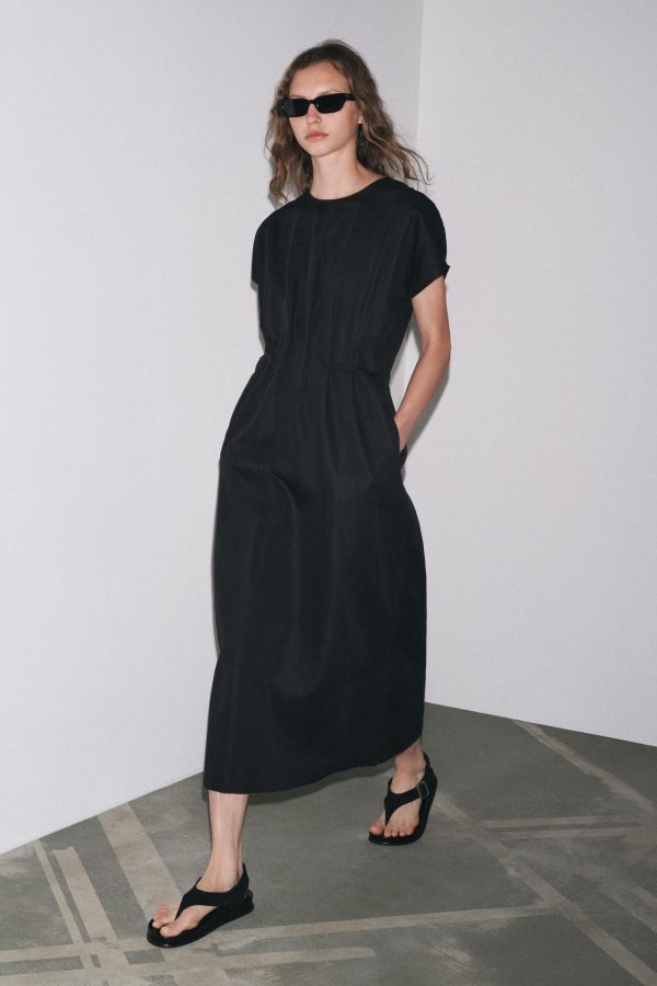 ZW COLLECTION İDİ PLİSELİ ELBİSE - از برند زارا