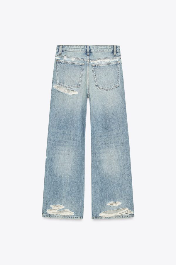 ORTA BEL YIRTMAÇLI TRF BOYFRIEND JEAN - از برند زارا
