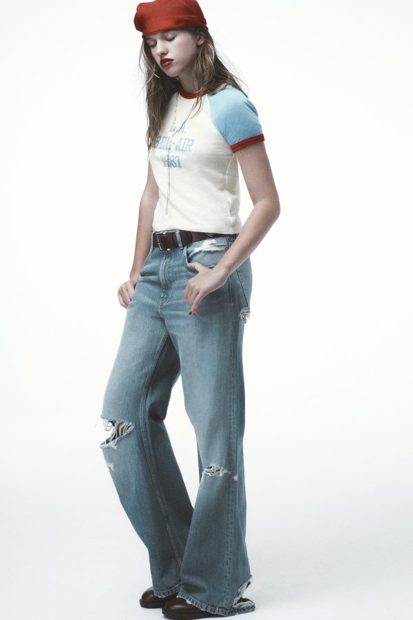 ORTA BEL YIRTMAÇLI TRF BOYFRIEND JEAN - از برند زارا