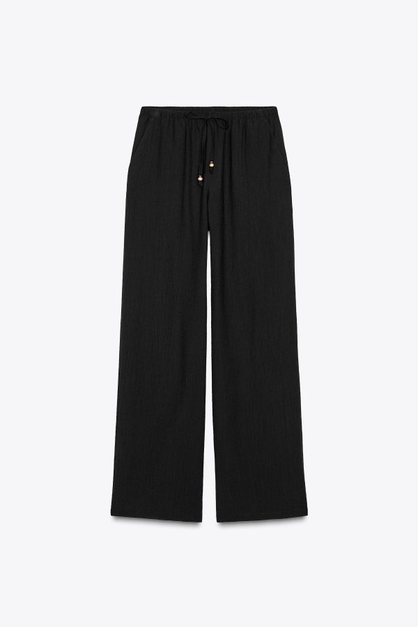 BELİ ELASTİK GENİŞ PAÇA PANTOLON - از برند زارا