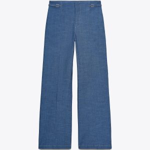 شلوار بلند کمر برش‌دار با جیب از برند زارا (زنانه)