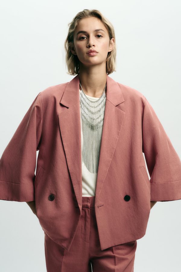 FRANSIZ KOL KRUVAZE BLAZER - از برند زارا