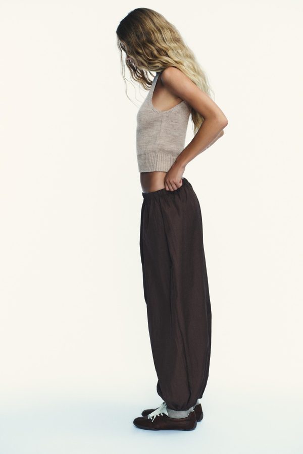 NYLON ŞALVAR PANTOLON - از برند زارا