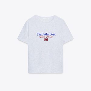 تی‌شرت پنبه‌ای یقه گرد با طراحی جذاب از برند زارا (زنانه)