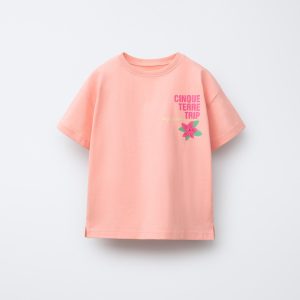 تی‌شرت یقه گرد با طرح ساحلی از برند زارا (بچه گانه)