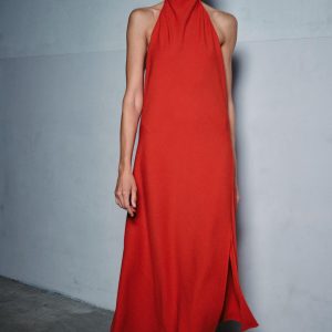 ZW COLLECTION HALTER UZUN ELBİSE - از برند زارا