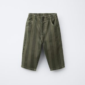 شلوار بالن راه‌راه با کمر الاستیک از برند زارا