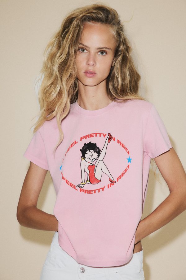 BETTY BOOP® SOLGUN GÖRÜNÜMLÜ T-SHIRT - از برند زارا