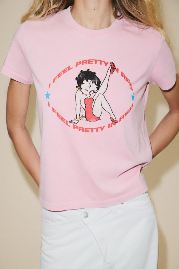 BETTY BOOP® SOLGUN GÖRÜNÜMLÜ T-SHIRT - از برند زارا