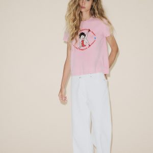 BETTY BOOP® SOLGUN GÖRÜNÜMLÜ T-SHIRT - از برند زارا