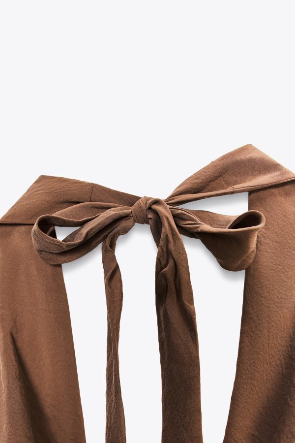 DRAPELİ HALTER DÖKÜMLÜ TOP - از برند زارا