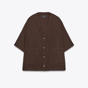 پیراهن زنانه یقه V با جیب از برند زارا (زنانه)