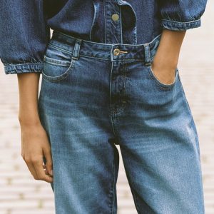 شلوار جین کمر بلند فیت راحت از برند زارا (زنانه)