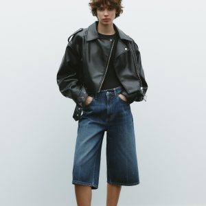 SUNİ DERİ CROP BIKER CEKET - از برند زارا