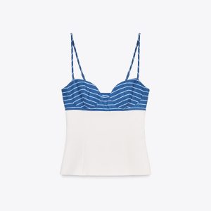 DESENLİ ELASTİK BANDANA TOP - از برند زارا