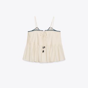 بلوز و دامن چین‌دار زنانه با بند از برند زارا (زنانه)