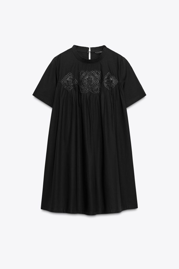 İŞLEMELİ KISA ELBİSE ZW COLLECTION - از برند زارا