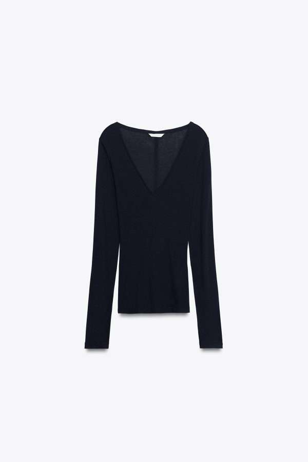 V YAKA T-SHIRT - از برند زارا