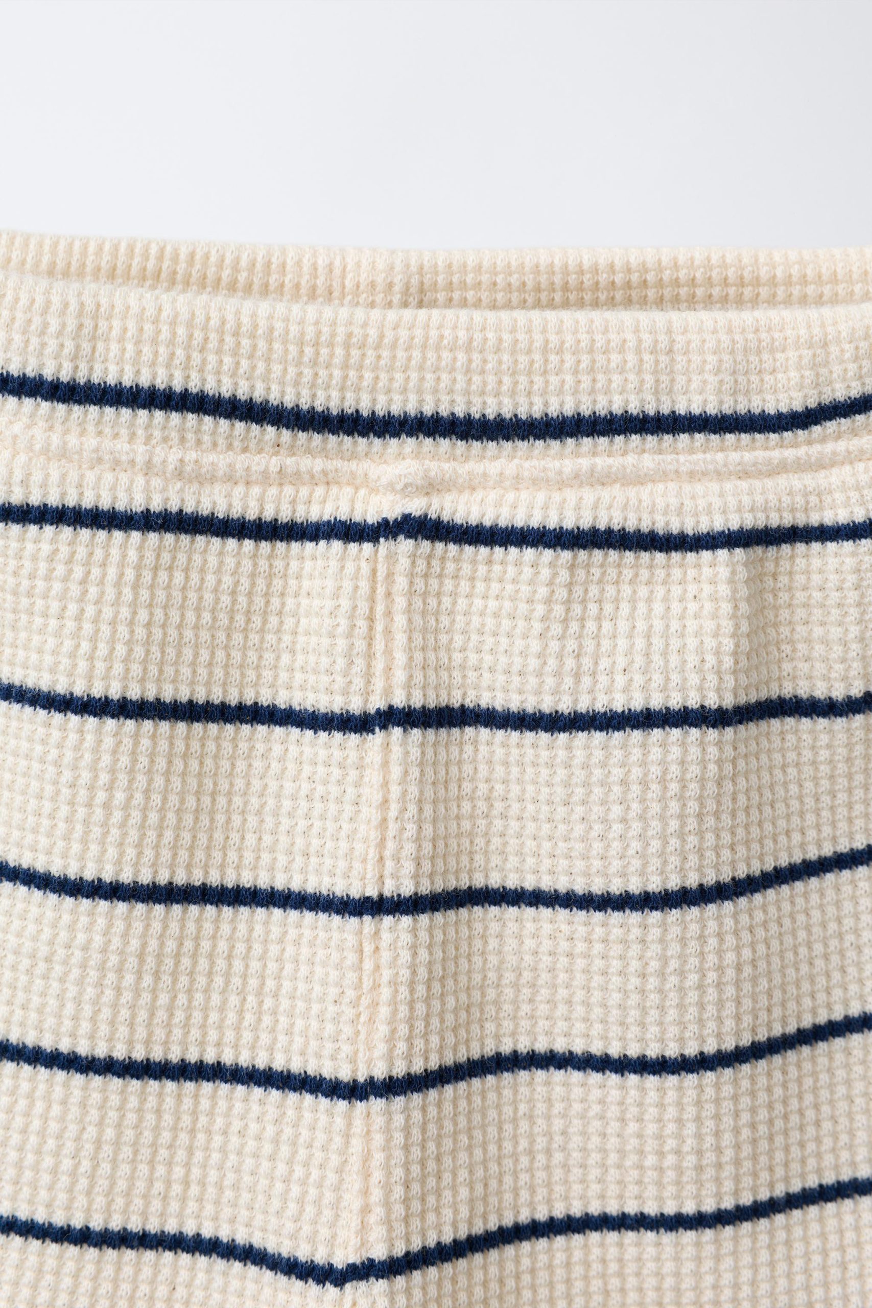 شلوارک بارداری الاستیک راهراه از برند زارا