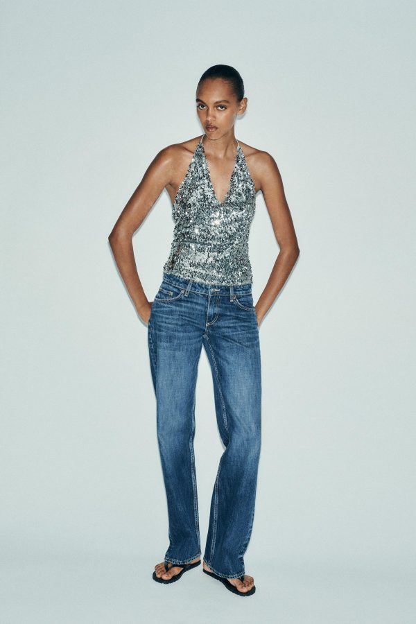 PULLU HALTER TOP - از برند زارا