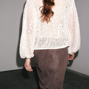 بلوز بلند زنانه با یقه گشاد و پولک از برند زارا (زنانه)