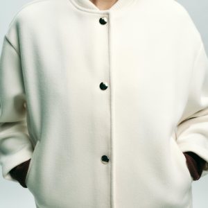 ژاکت بمبری یقه دوچرخه‌ای با جیب از برند زارا (زنانه)