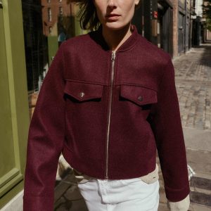 ژاکت یقه‌دار دوچرخه‌ای با جیب از برند زارا (زنانه)