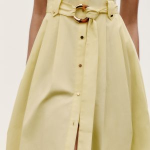 پیراهن یقه‌دار کلوش بدون آستین از برند زارا (زنانه)