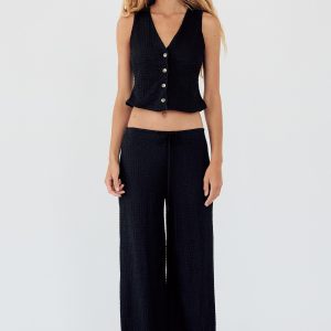 DOKULU STRAIGHT FIT PANTOLON - از برند زارا