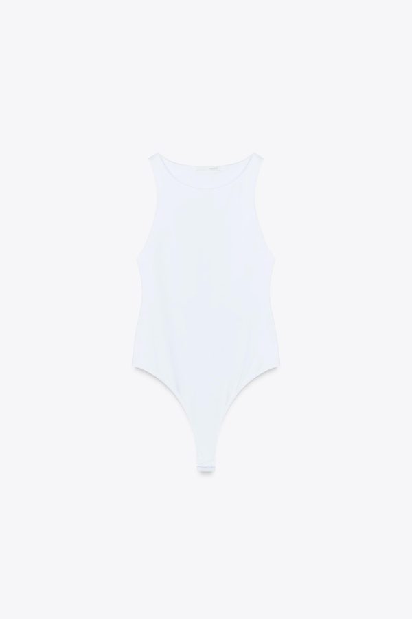 POLYAMID HALTER YAKA BODY - از برند زارا