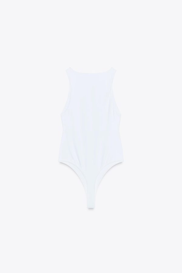 POLYAMID HALTER YAKA BODY - از برند زارا