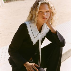 بلزر یقه‌دار دوچرخه‌ای با آستین بلند از برند زارا (زنانه)