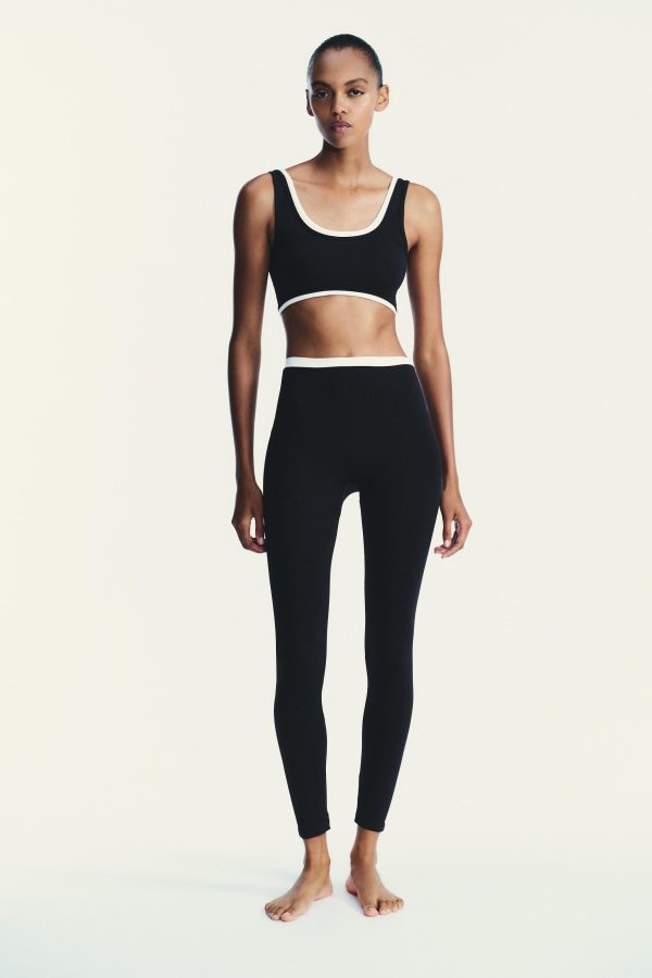 ÇİFT ETKİİ SPOR CROP TOP - از برند زارا