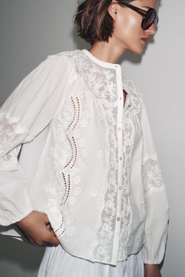 ZW COLLECTION EMBROIDERED SHIRT - از برند زارا