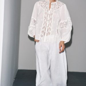 ZW COLLECTION EMBROIDERED SHIRT - از برند زارا