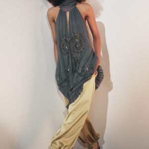 İŞLEMELİ HALTER YAKA ZW COLLECTION ELBİSE - از برند زارا