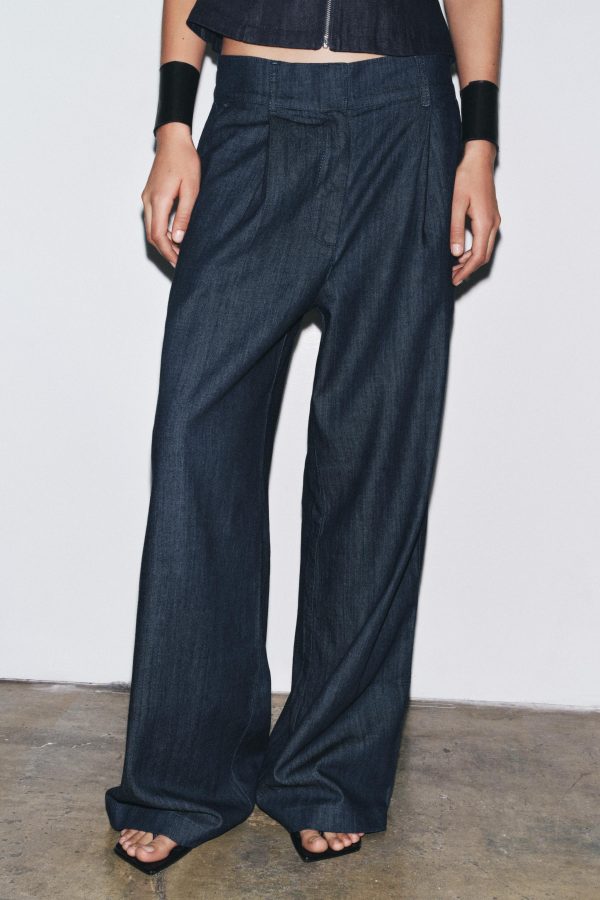 ZW KOLEKSİYONU JOGGER JEAN PANTOLON - از برند زارا