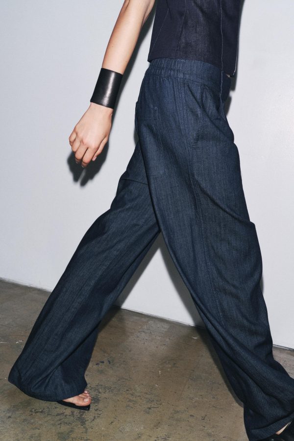ZW KOLEKSİYONU JOGGER JEAN PANTOLON - از برند زارا