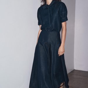 ZW COLLECTION BAĞCIKLI DENİ GÖMLEK - از برند زارا