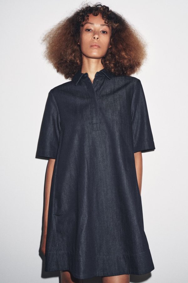 ZW COLLECTION KISA DENIM ELBİSE - از برند زارا