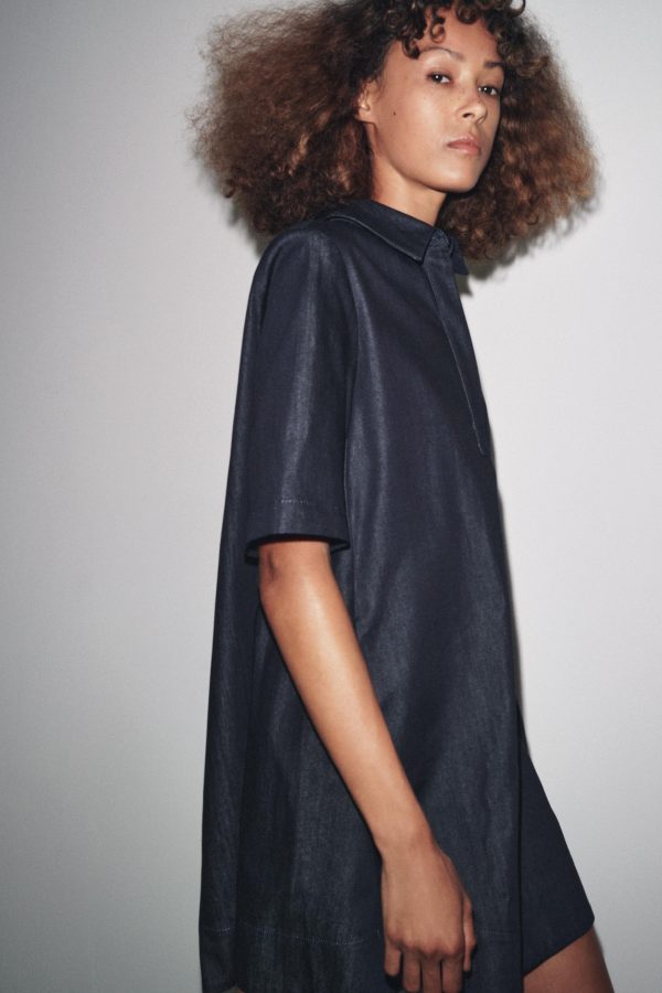 ZW COLLECTION KISA DENIM ELBİSE - از برند زارا