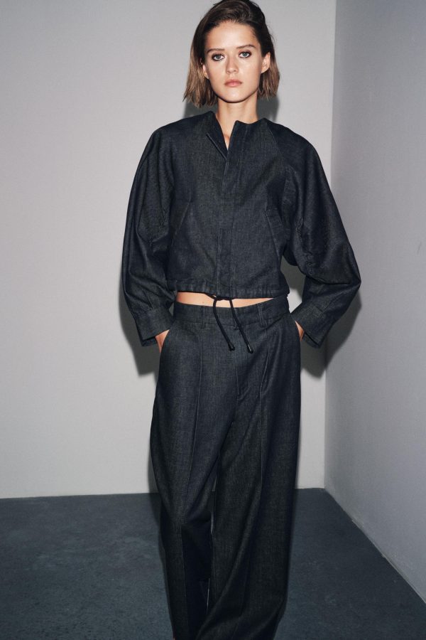 BOMBER DENIM ABULLONADA ZW COLLECTION - از برند زارا