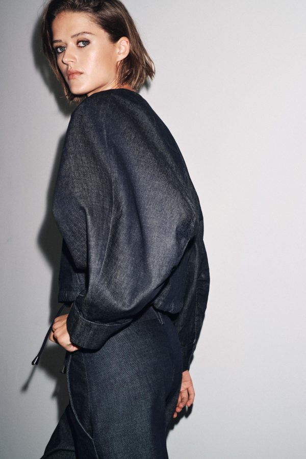 BOMBER DENIM ABULLONADA ZW COLLECTION - از برند زارا