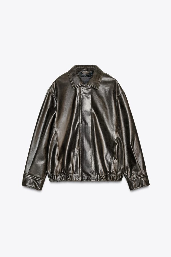 %100 DERİ BOMBER ZW COLLECTION İİTED EDİTİON - از برند زارا