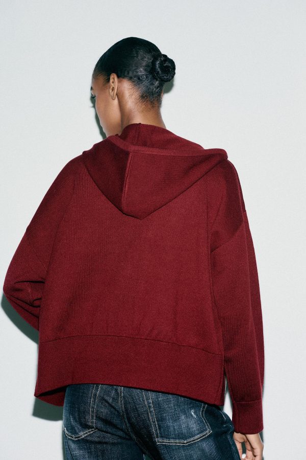 KAPÜŞONLU ÖRGÜ SWEATSHIRT - از برند زارا