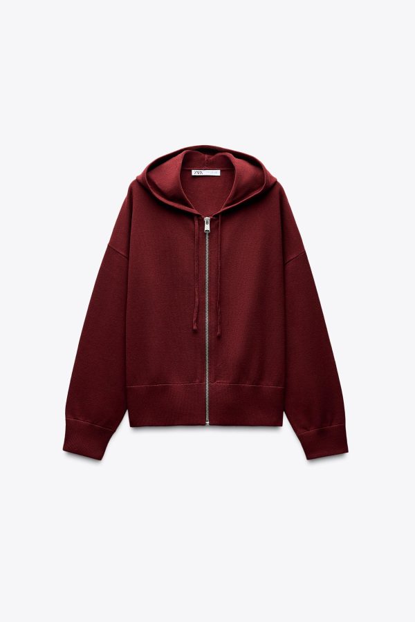 KAPÜŞONLU ÖRGÜ SWEATSHIRT - از برند زارا