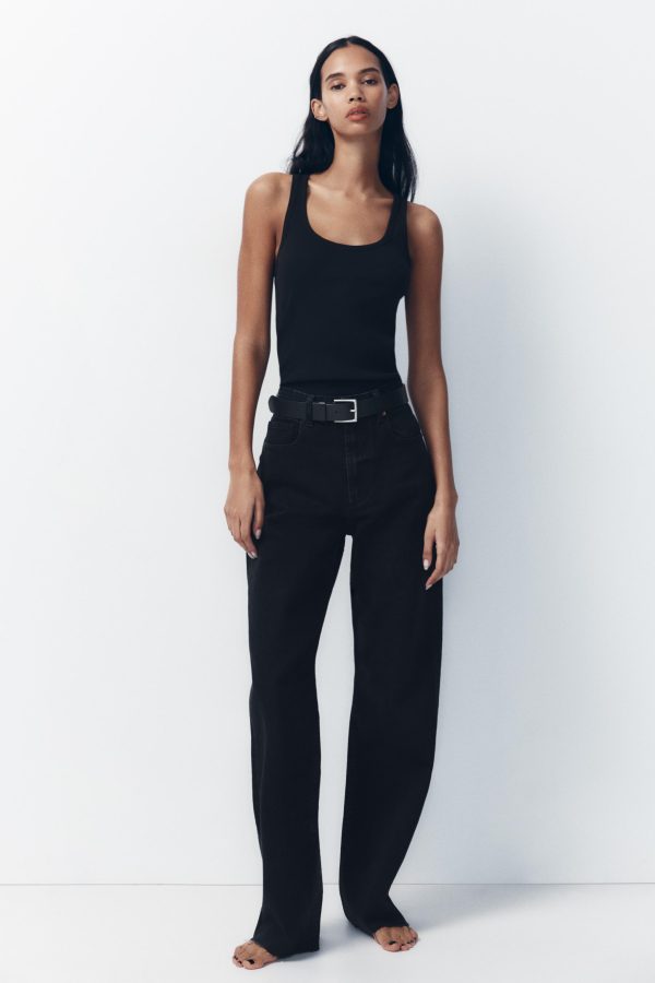 TRF HIGH-RISE WIDE-LEG JEAN - از برند زارا