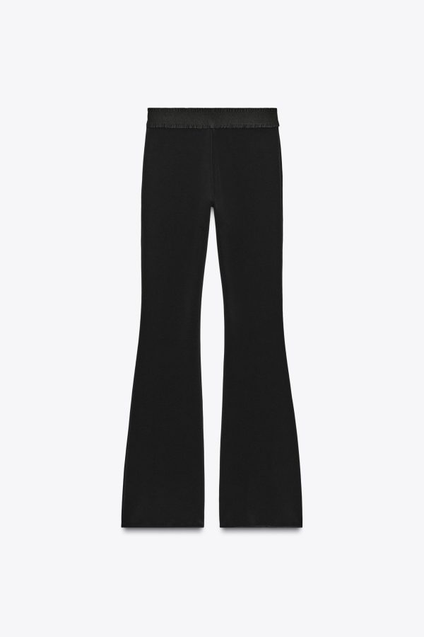 STREÇ KUMAŞLI İSPANYOL PAÇA PANTOLON - از برند زارا