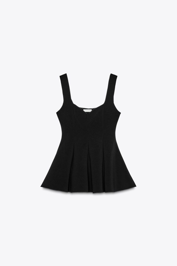 PEPLUM STREÇ TOP - از برند زارا