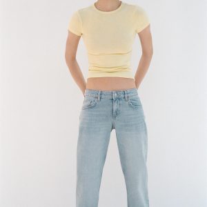 KISA KOLLU VİSKOZ T-SHIRT - از برند زارا